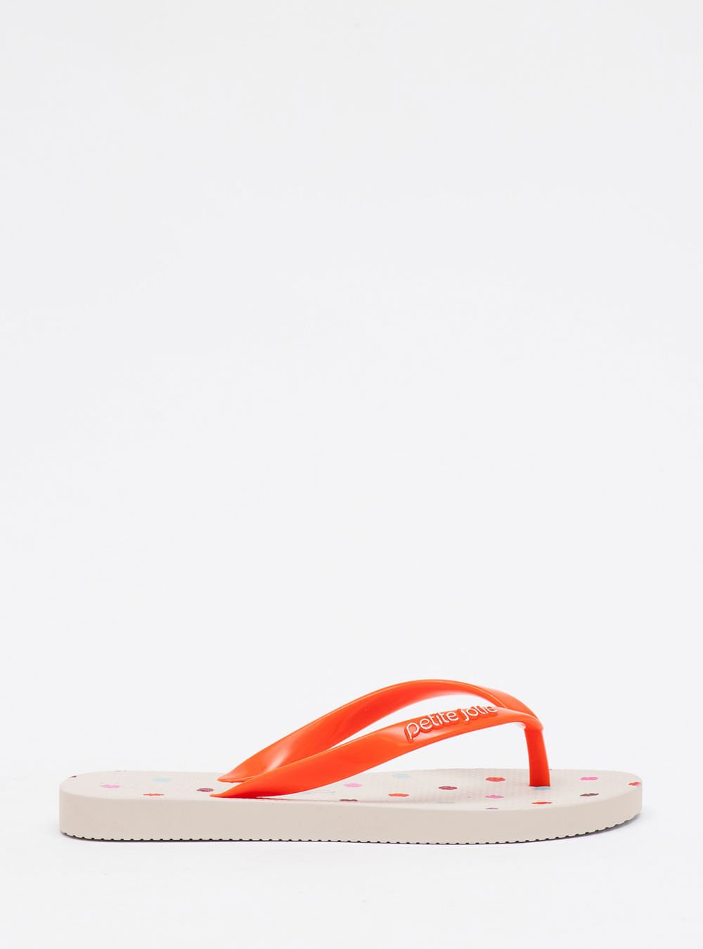 Chinelo Infantil Petite Jolie Fresh In Orange/White PJ6969IN Branco/Laranja 3