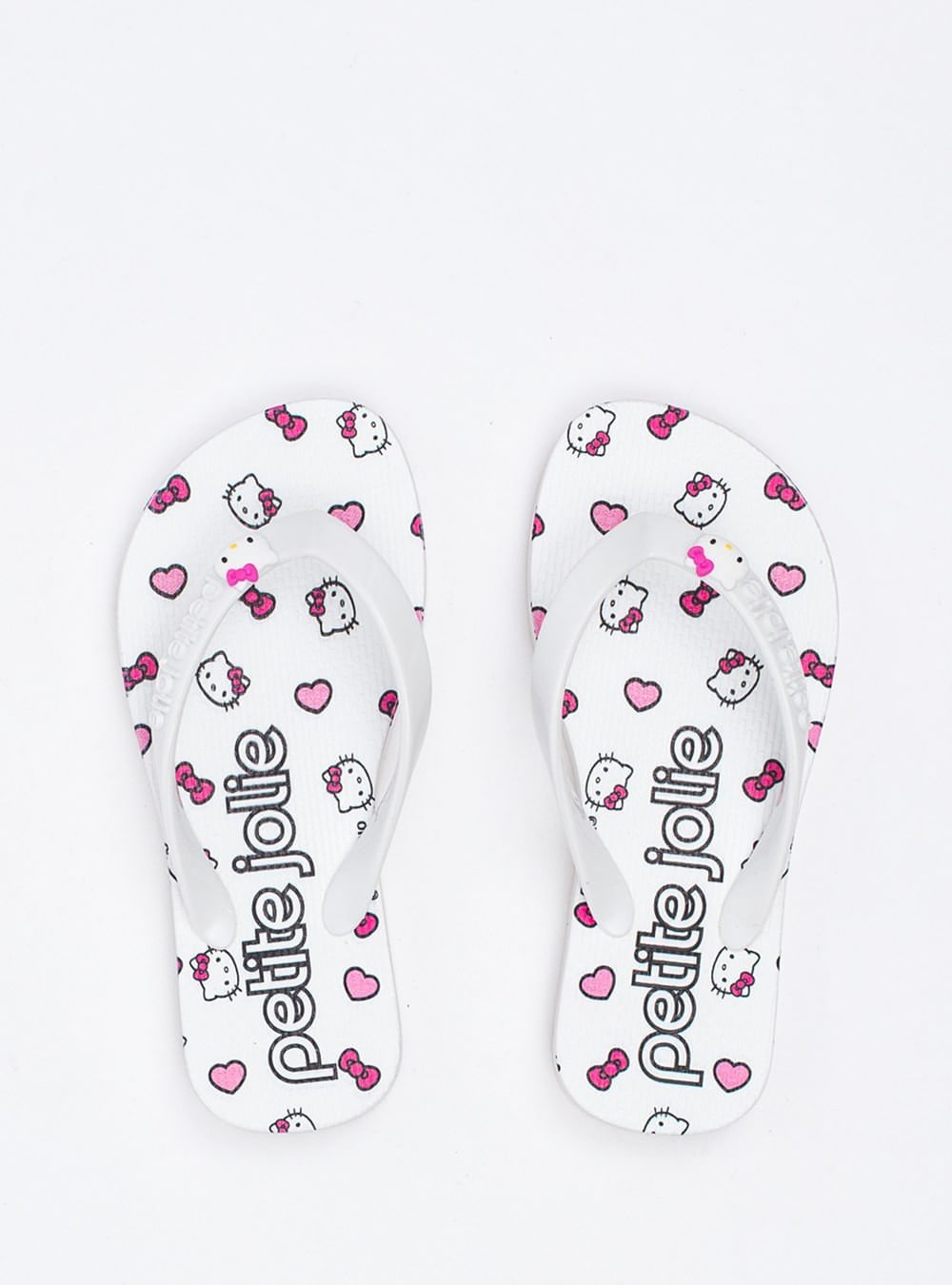 Chinelo Infantil Hello Kitty Branco/Sola Branco PJ7206INHK