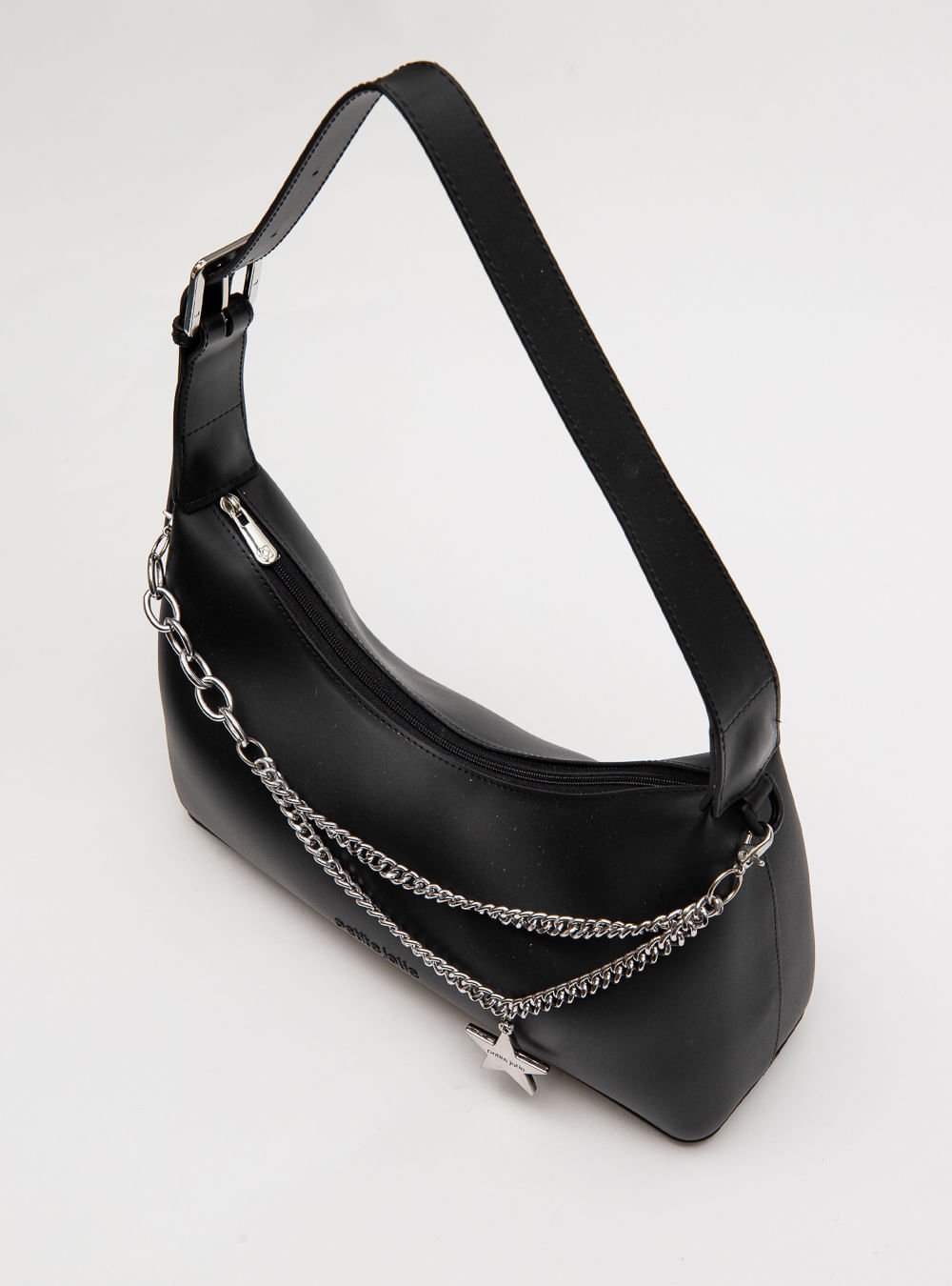 Bolsa Petite Jolie Thayla Preto/Niquel PJ11282 Preto 2