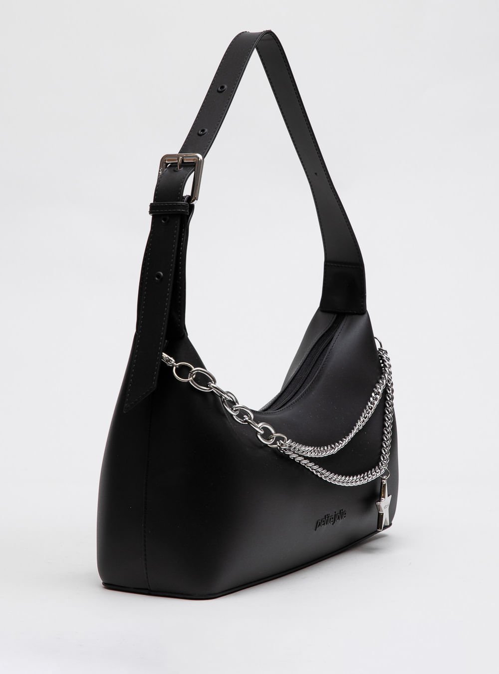 Bolsa Petite Jolie Thayla Preto/Niquel PJ11282 Preto 3