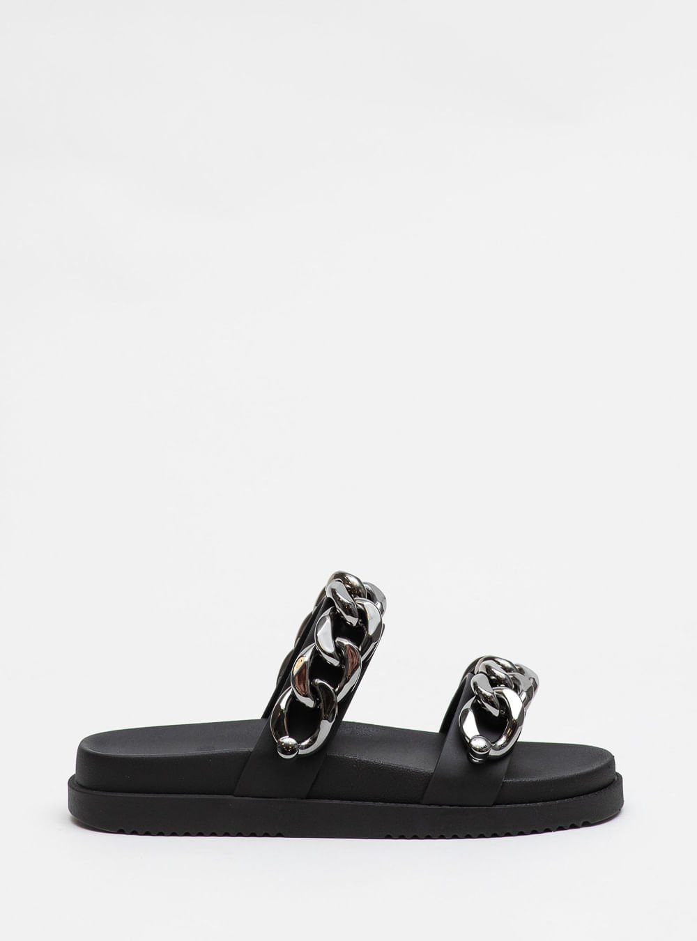 Chinelo Petite Jolie New Preto/Grafite PJ7635