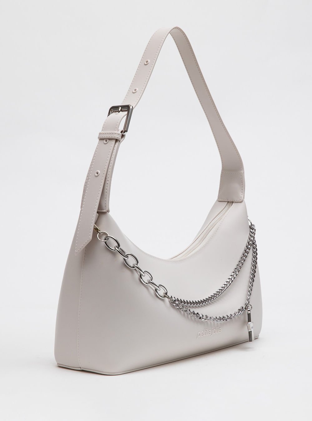 Bolsa Petite Jolie Thayla White/Niquel PJ11282 White/Niquel 3