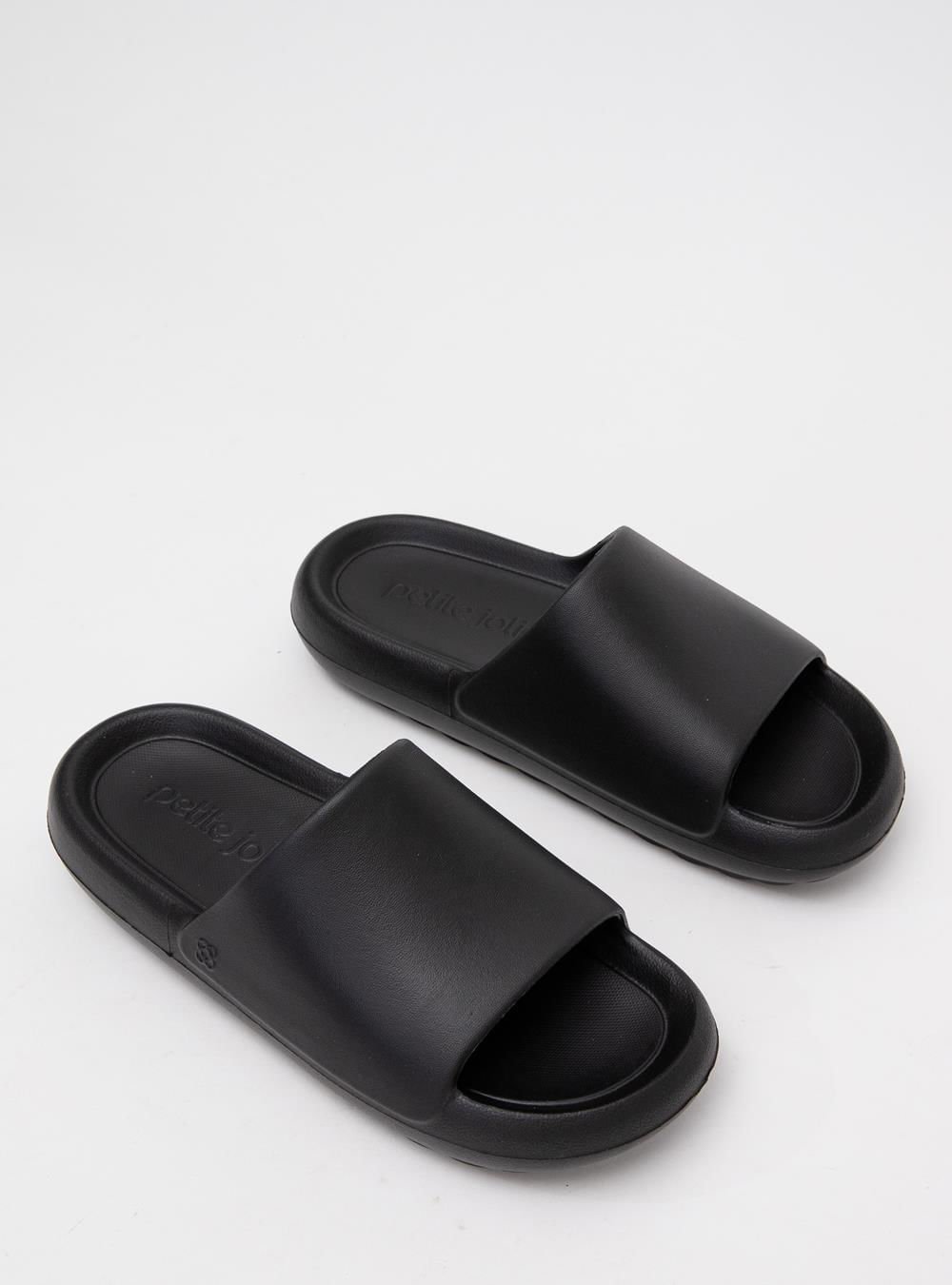 Chinelo Slide Petite Jolie Hug Preto PJ7639 Preto 5