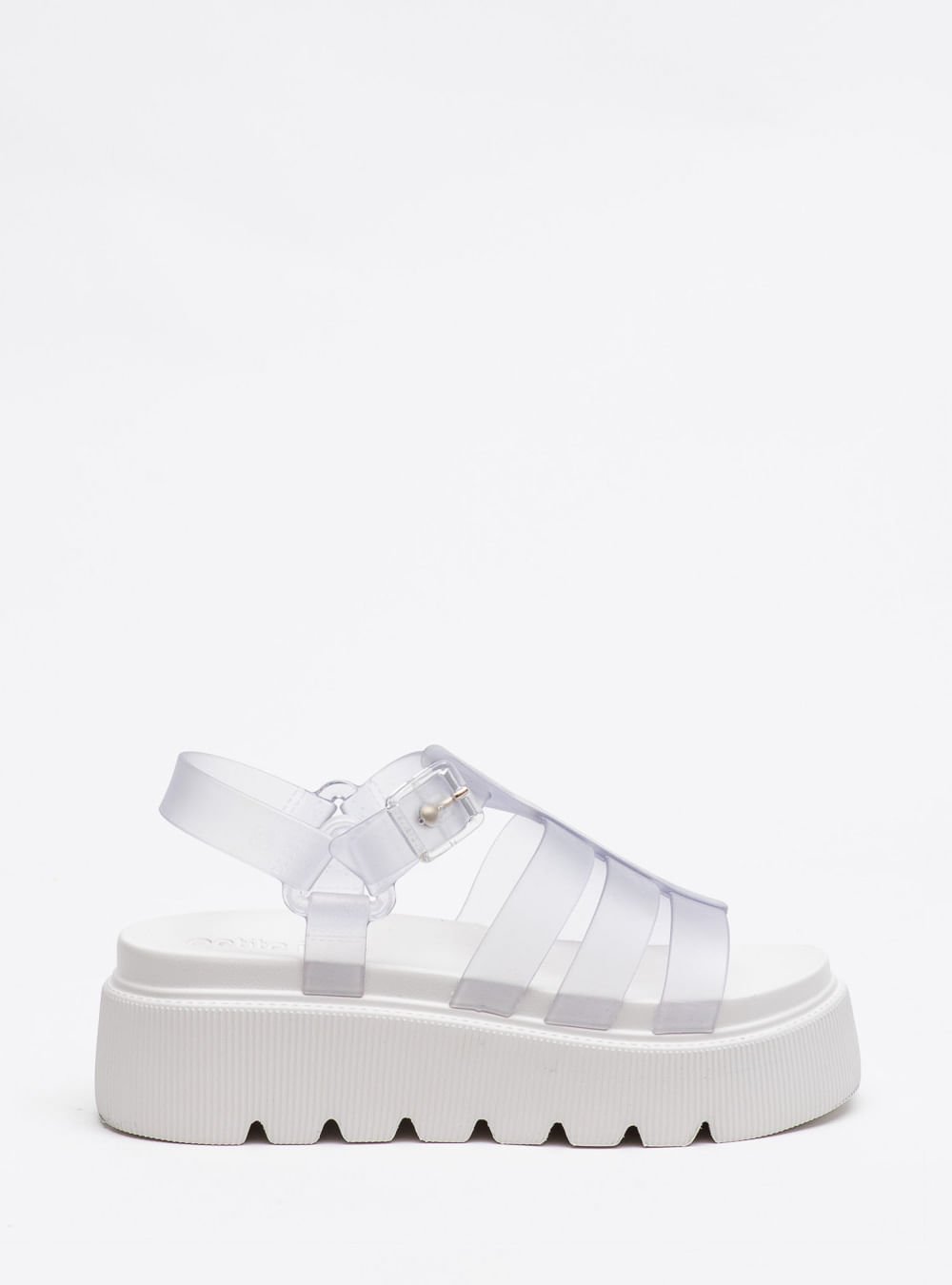 Sandália Petite Jolie Flow Sandal Translúcido/White PJ7561