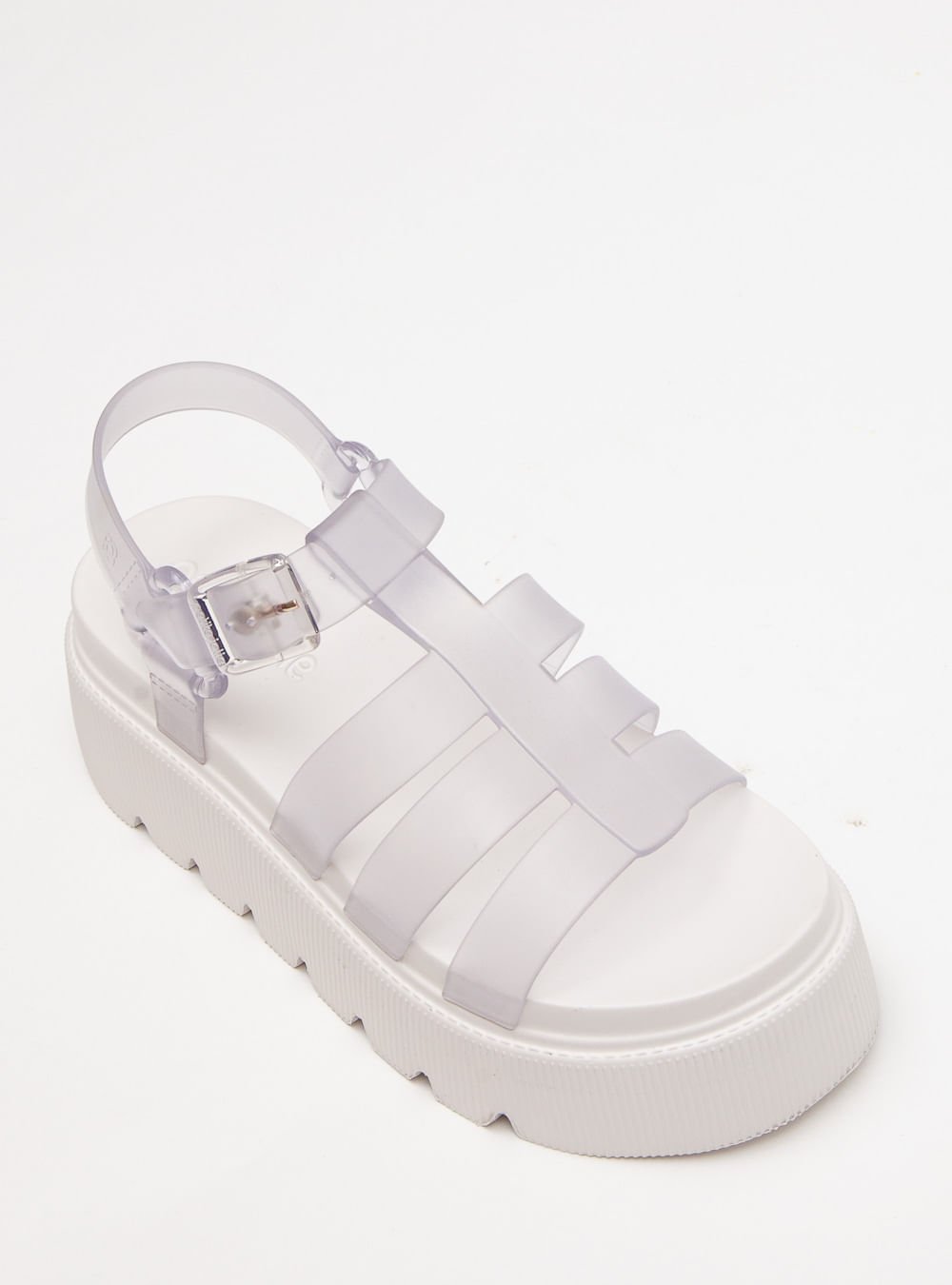 Sandália Petite Jolie Flow Sandal Translúcido/White PJ7561 Branco 2