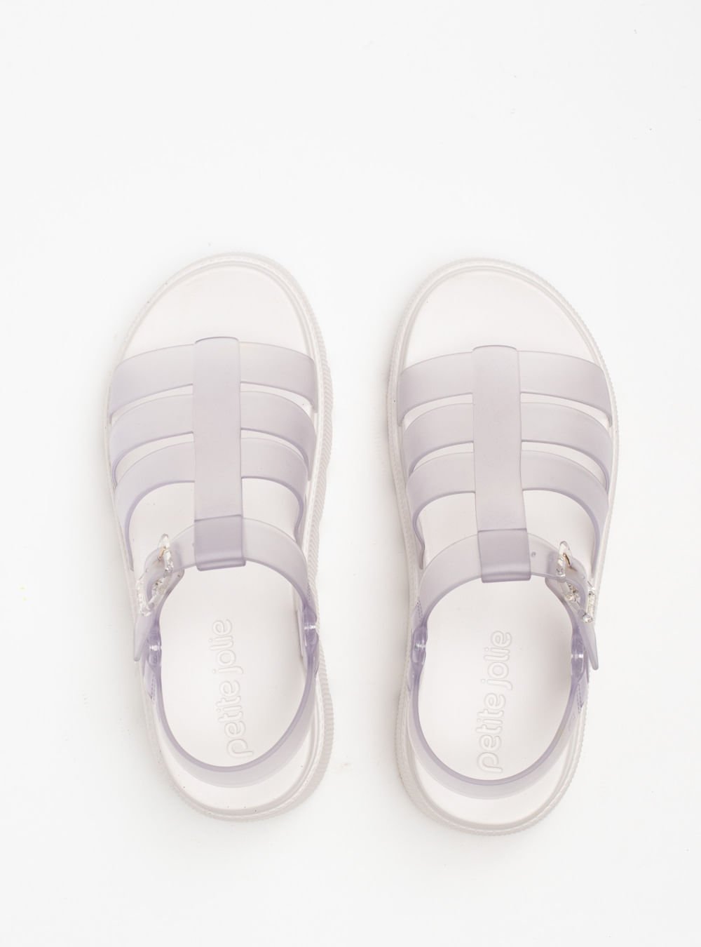 Sandália Petite Jolie Flow Sandal Translúcido/White PJ7561 Branco 3