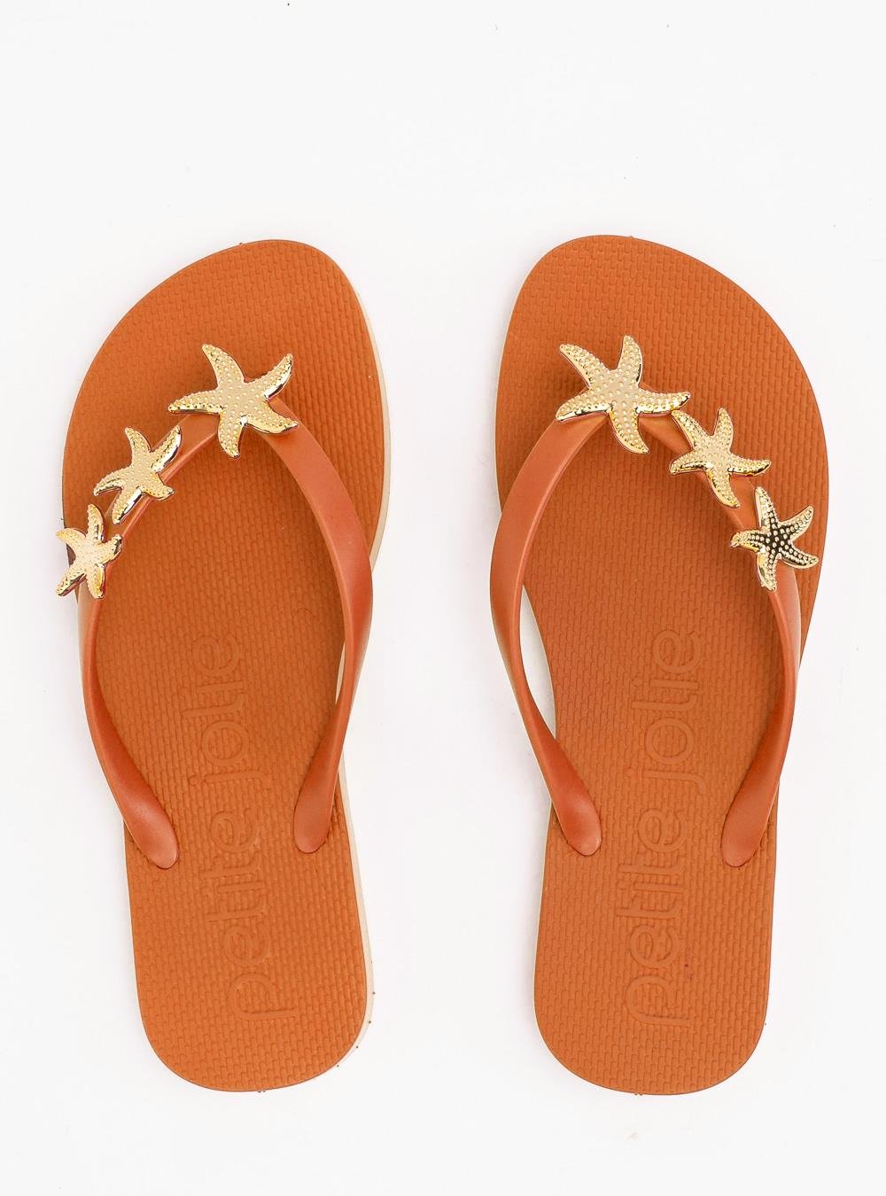 Chinelo Petite Jolie Fresh Doce De Leite PJ7672