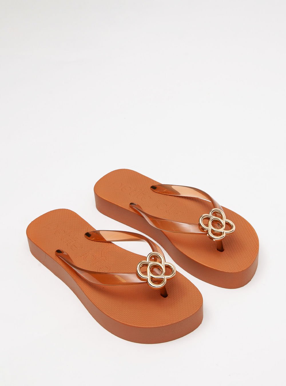 Chinelo Petite Jolie Fresh Up Doce De Leite PJ7634 Marrom 2