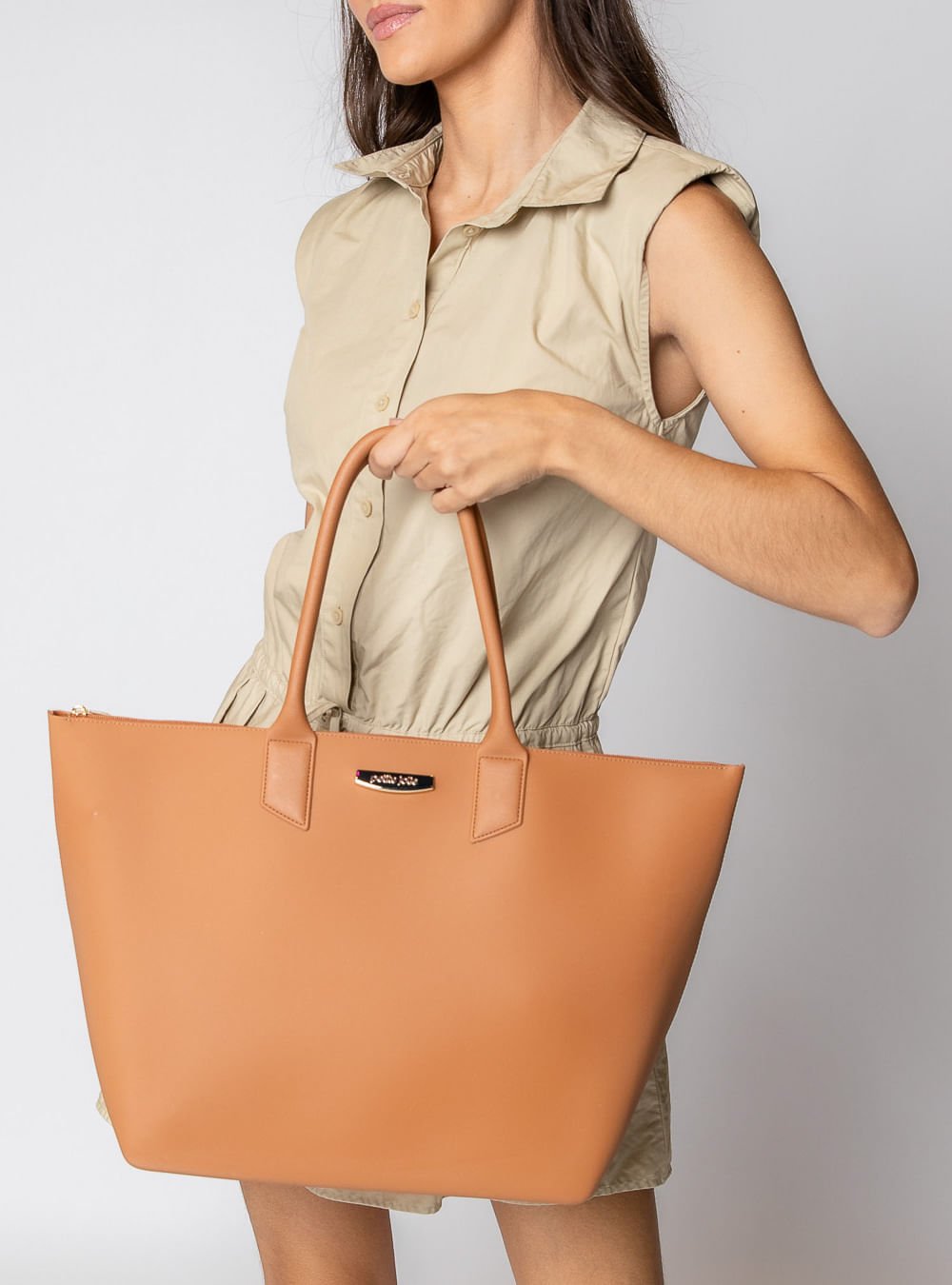 Bolsa Petite Jolie Big Shopping Doce De Leite PJ11275 Doce de Leite 4