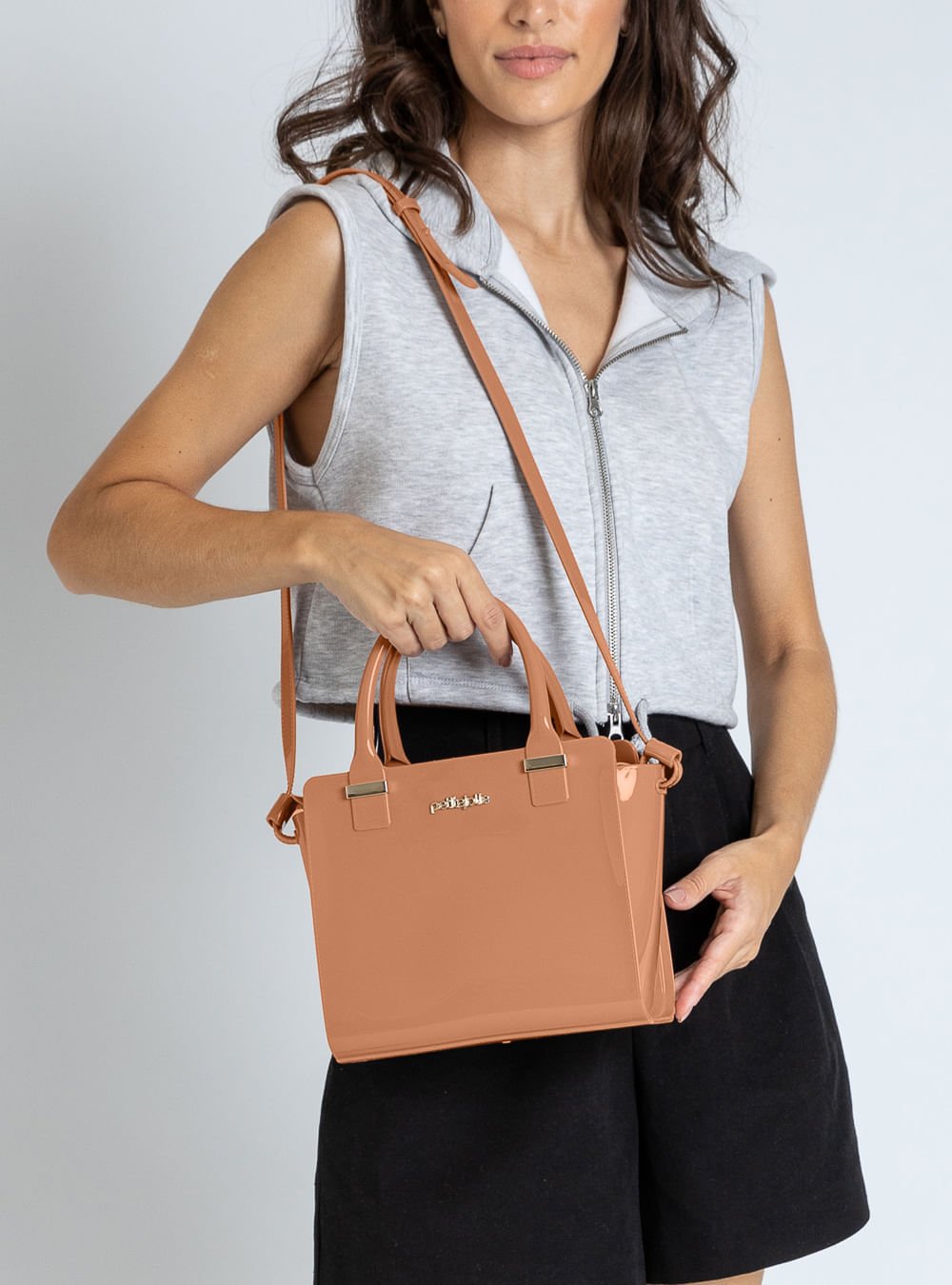 Bolsa Petite Jolie Love II Doce De Leite PJ5214II Doce de Leite