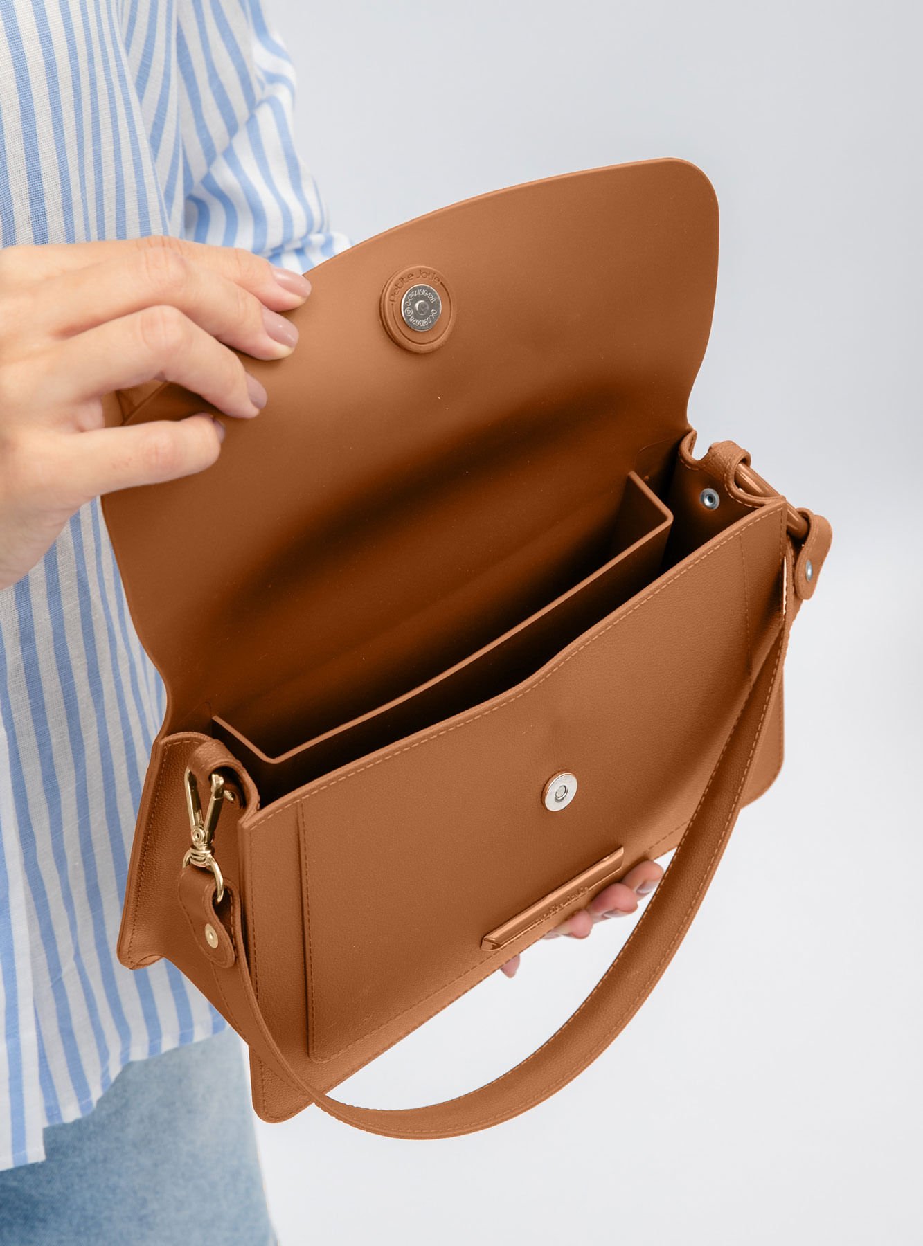 Bolsa Petite Jolie May Doce De Leite PJ11273 Marrom 5