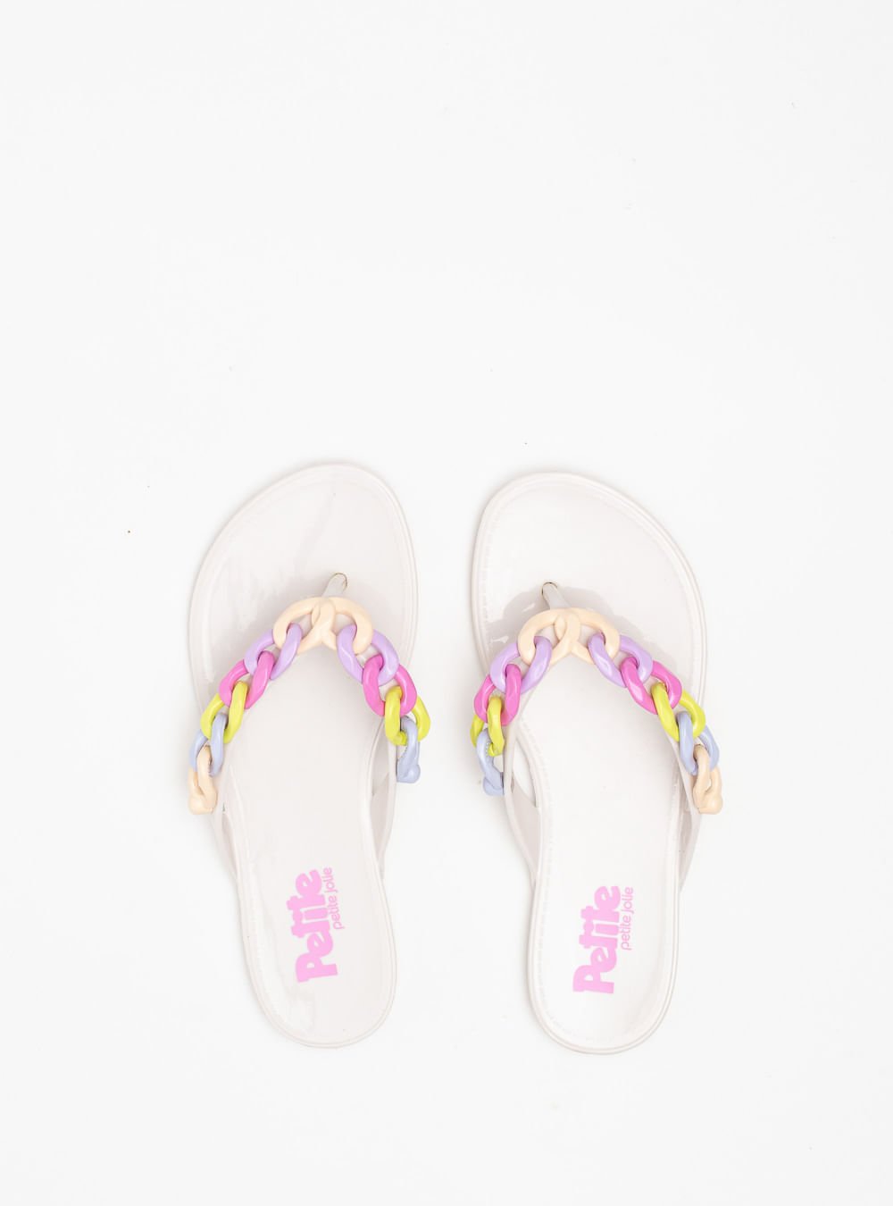 Chinelo Infantil Petite Jolie Lucky In White PJ7621IN Branco 4