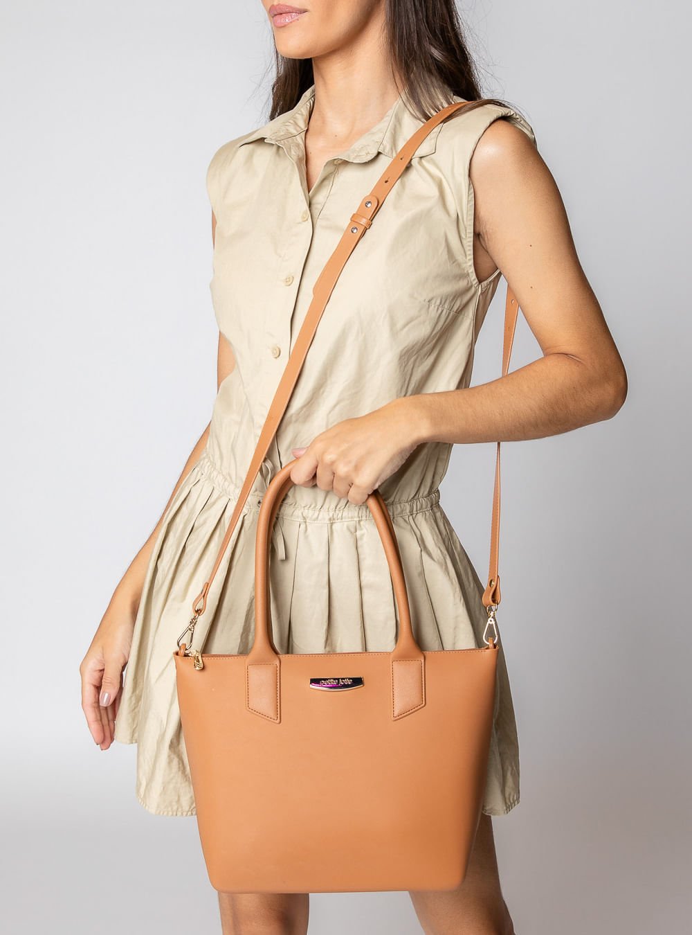 Bolsa Petite Jolie Shopping Doce De Leite PJ11274 Doce de Leite 6