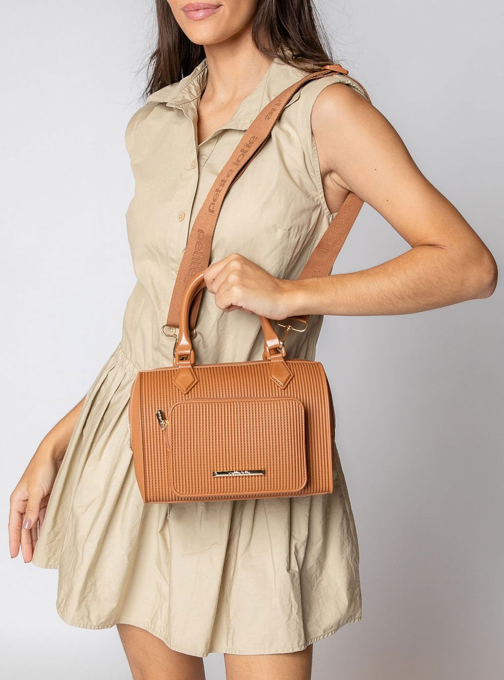 Bolsa Petite Jolie Lauren Doce De Leite PJ11015 Doce De Leite 6