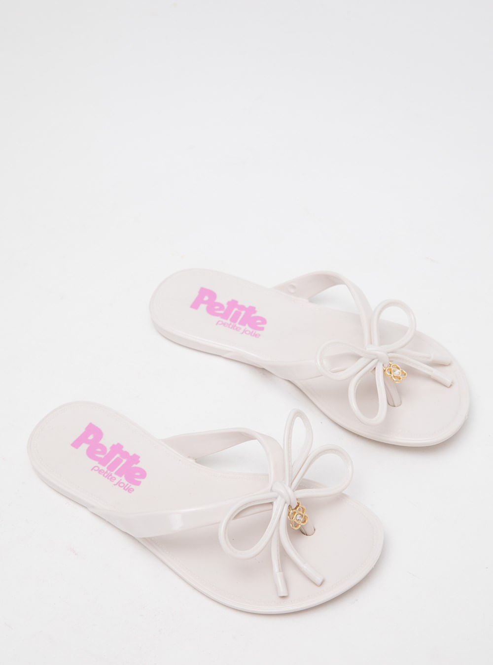 Chinelo Infantil Petite Jolie Lucky In White/Rosa PJ7356IN White/Rosa 2