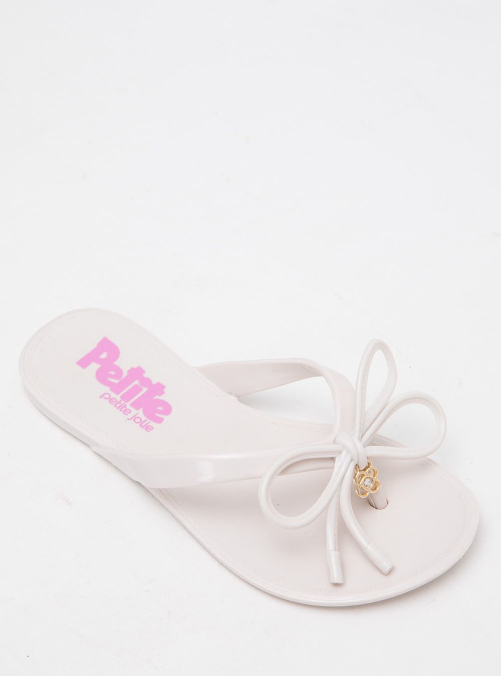 Chinelo Infantil Petite Jolie Lucky In White/Rosa PJ7356IN White/Rosa 4