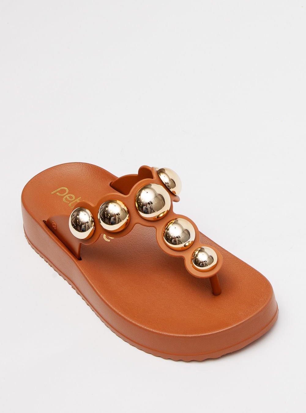 Chinelo Petite Jolie Bold Doce De Leite PJ7586 Marrom 2