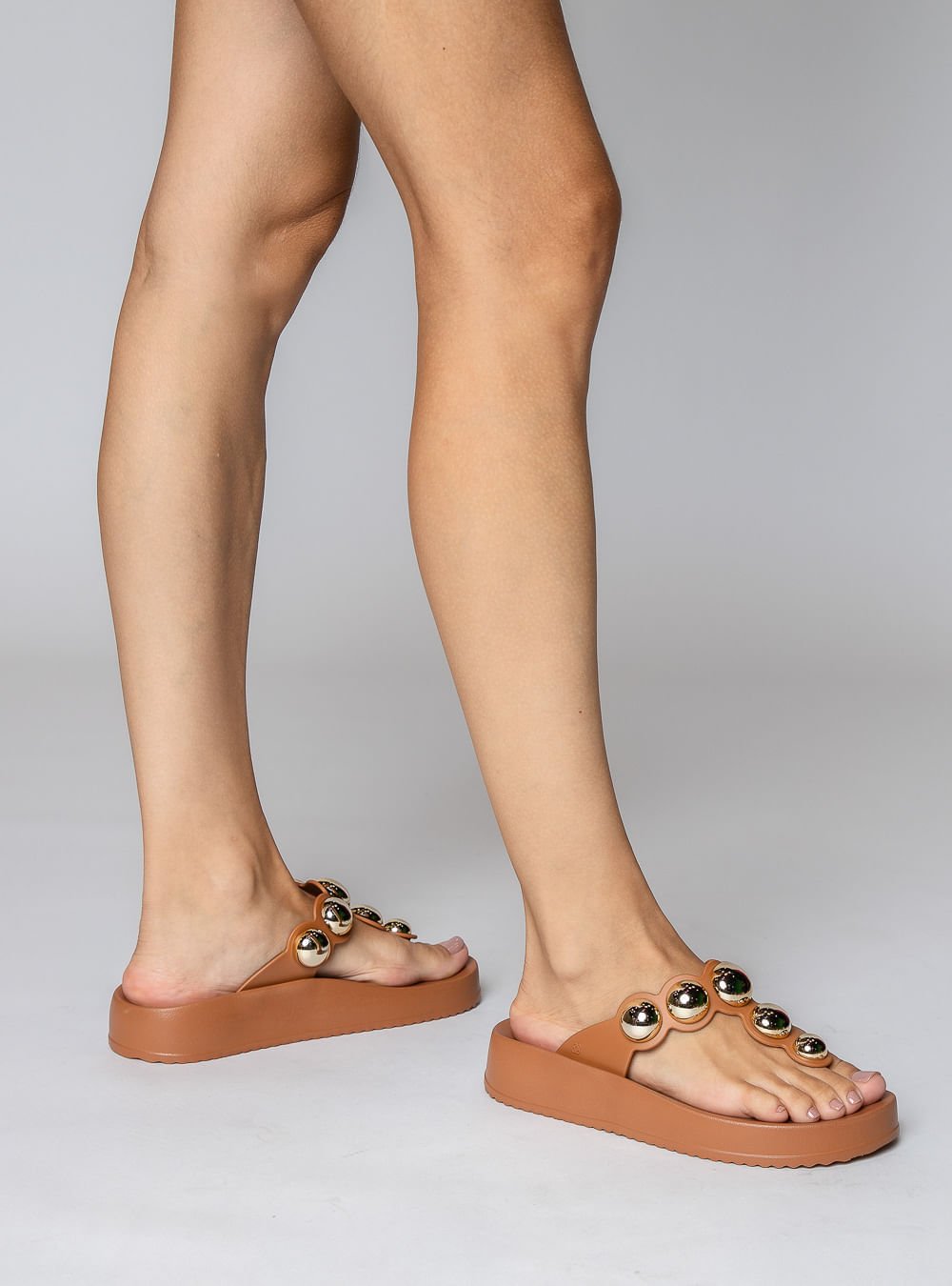 Chinelo Petite Jolie Bold Doce De Leite PJ7586 Marrom 4