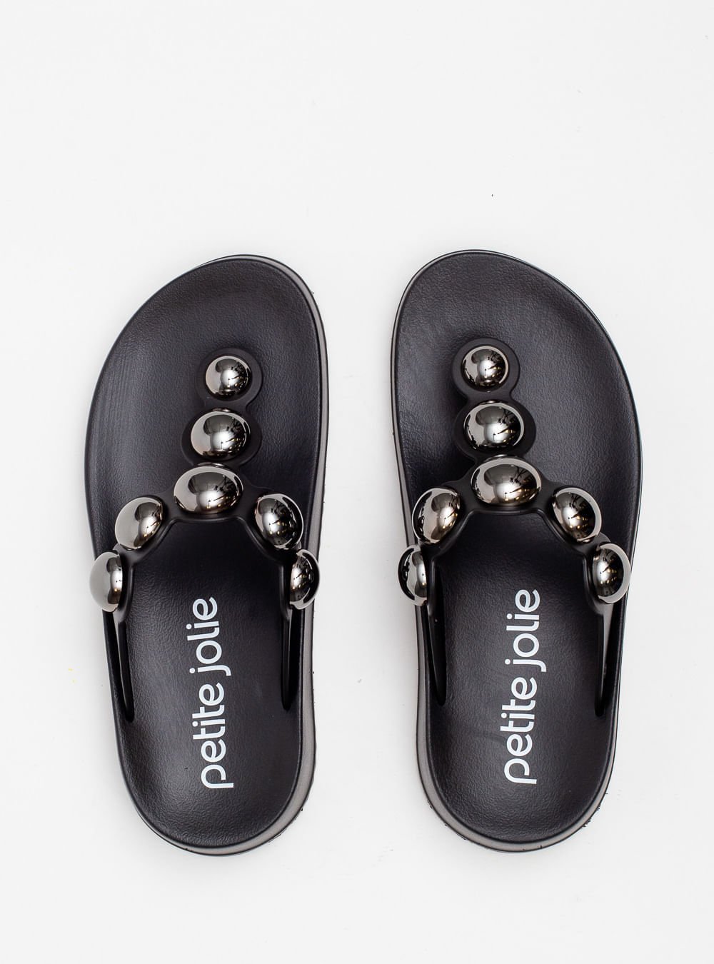 Chinelo Petite Jolie Bold Preto/Grafite PJ7586 Preto 3
