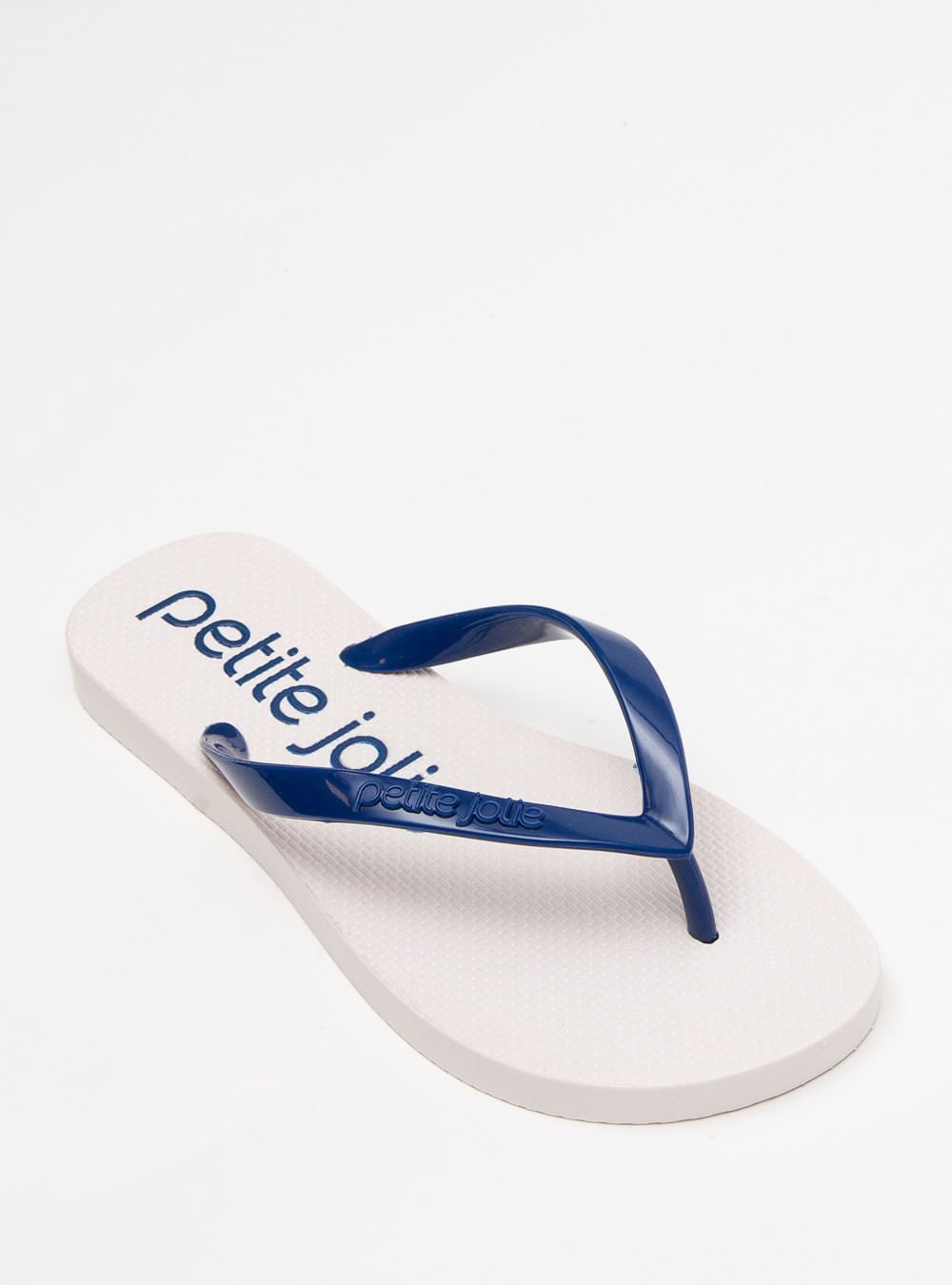 Chinelo Petite Jolie Fresh Dark Blue/White/Logo PJ 6 PJ7426 Branco/Azul 5