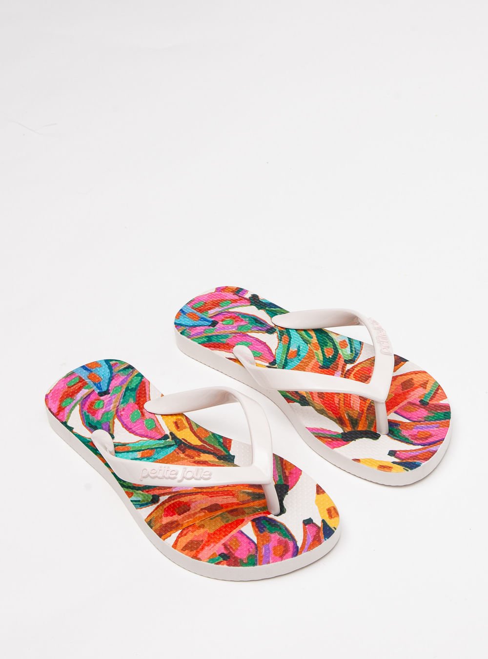 Chinelo Petite Jolie Fresh In White/Tropical 16 PJ6969IN White/Tropical 2