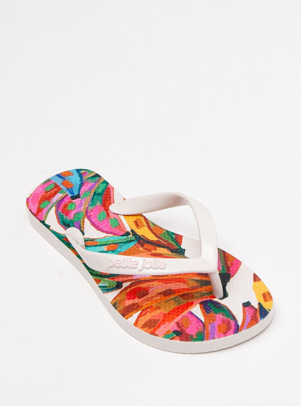 Chinelo Petite Jolie Fresh In White/Tropical 16 PJ6969IN White/Tropical 4
