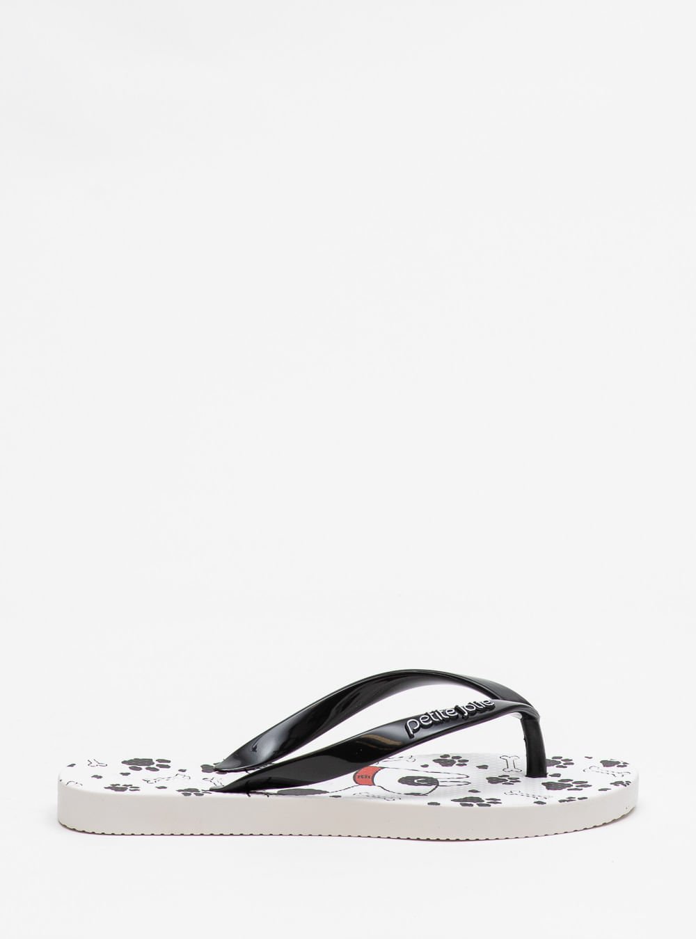 Chinelo Petite Jolie Fresh In Preto/White/Dog 7 PJ6969IN Preto/Branco 3