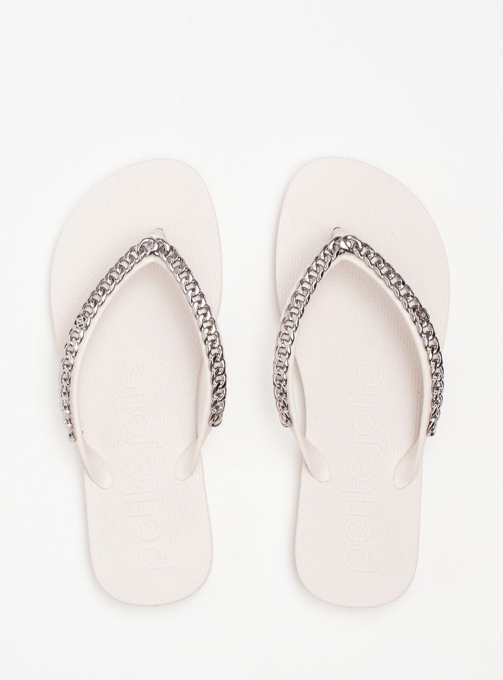 Chinelo Petite Jolie Fresh White/Níquel PJ7122 Branco 3