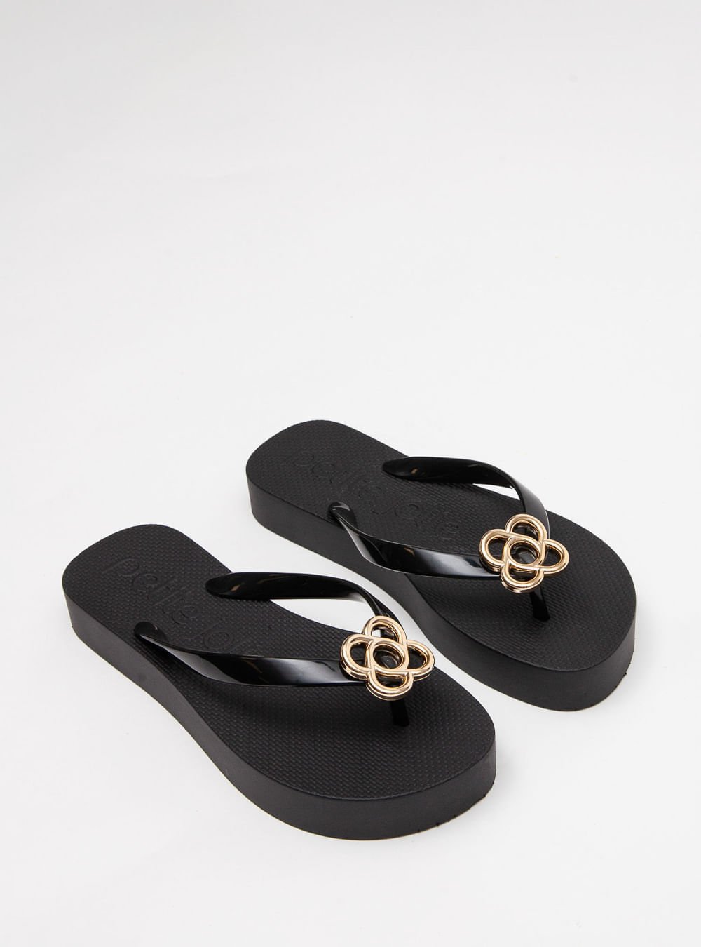 Chinelo Petite Jolie Fresh Up Preto PJ7634 Preto 2