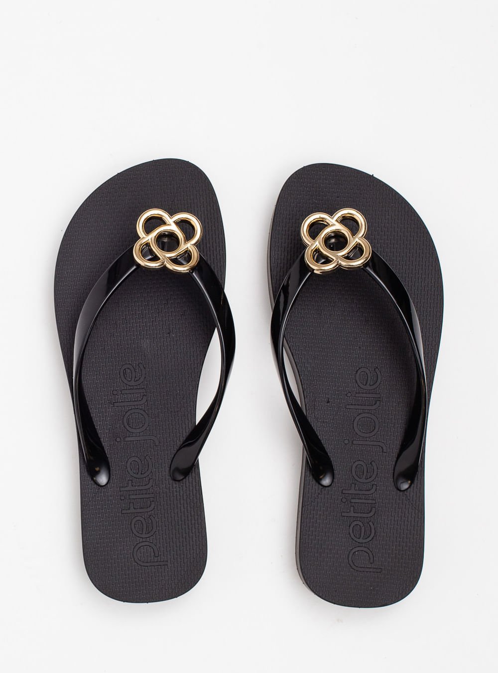 Chinelo Petite Jolie Fresh Up Preto PJ7634 Preto 3