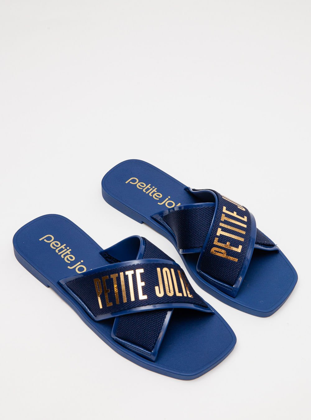 Chinelo Petite Jolie Vibe Dark Blue PJ7611 Azul 4