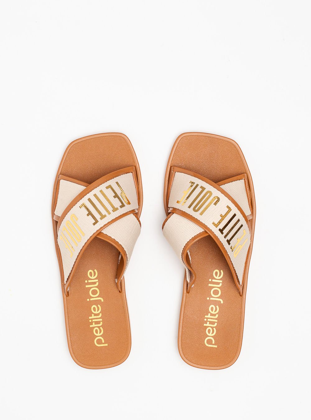 Chinelo Petite Jolie Vibe Doce De Leite PJ7611 Marrom 3