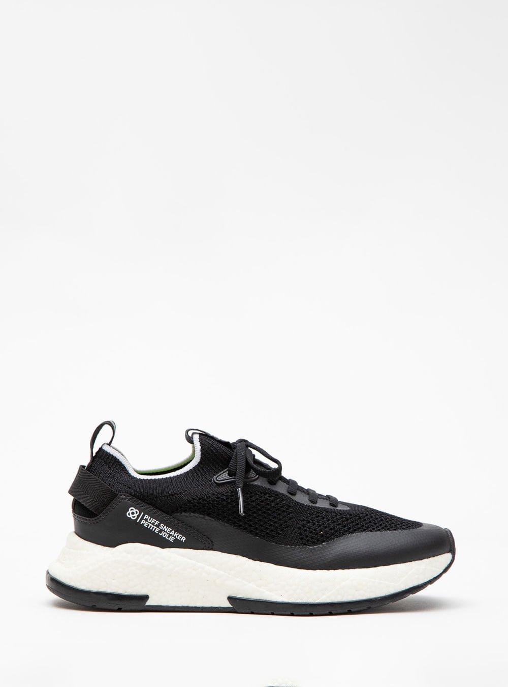 Tênis Petite Jolie Puff Sneaker Preto/Branco/Preto PJ7130II