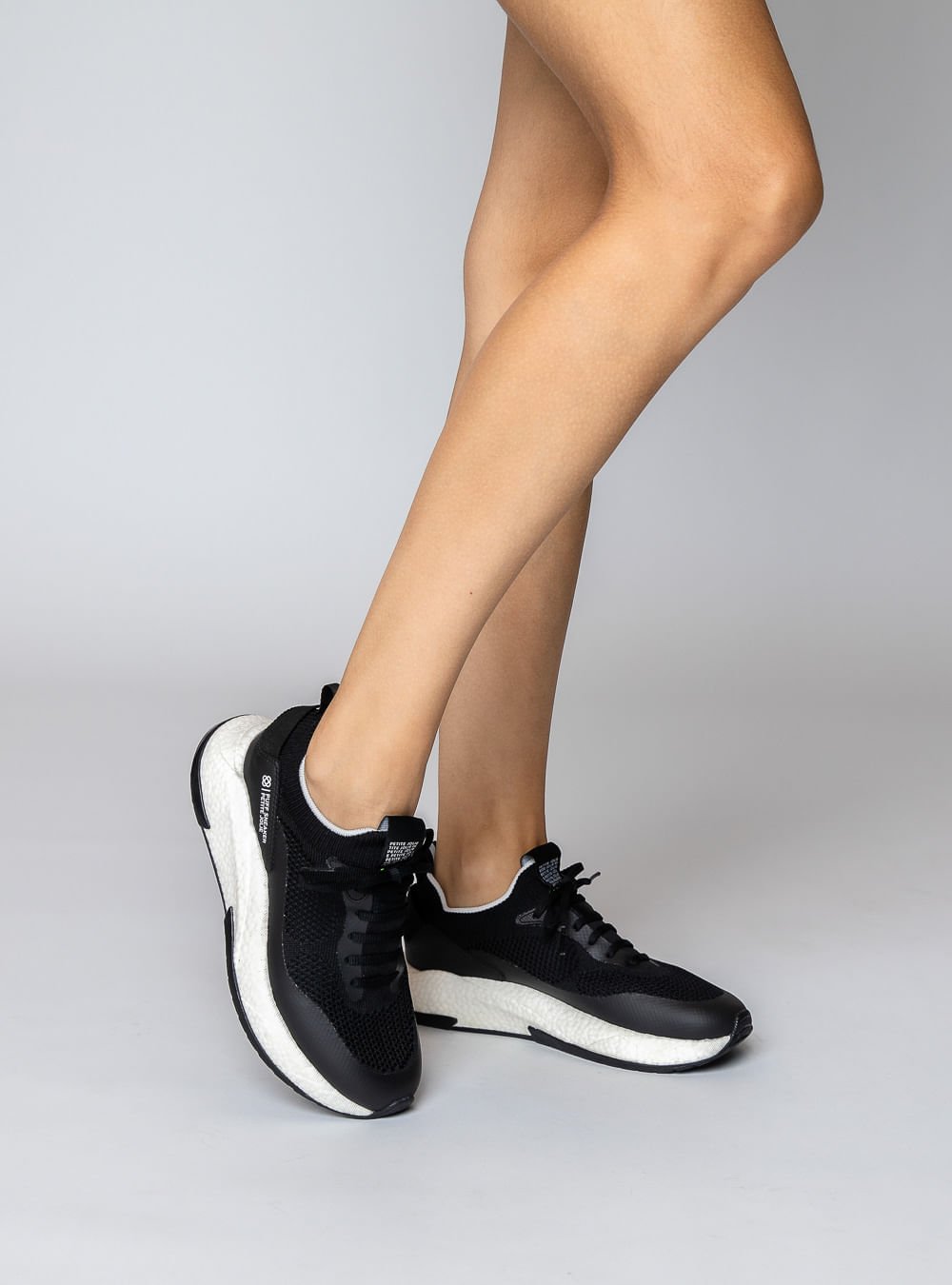 Tênis Petite Jolie Puff Sneaker Preto/Branco/Preto PJ7130II Preto 6