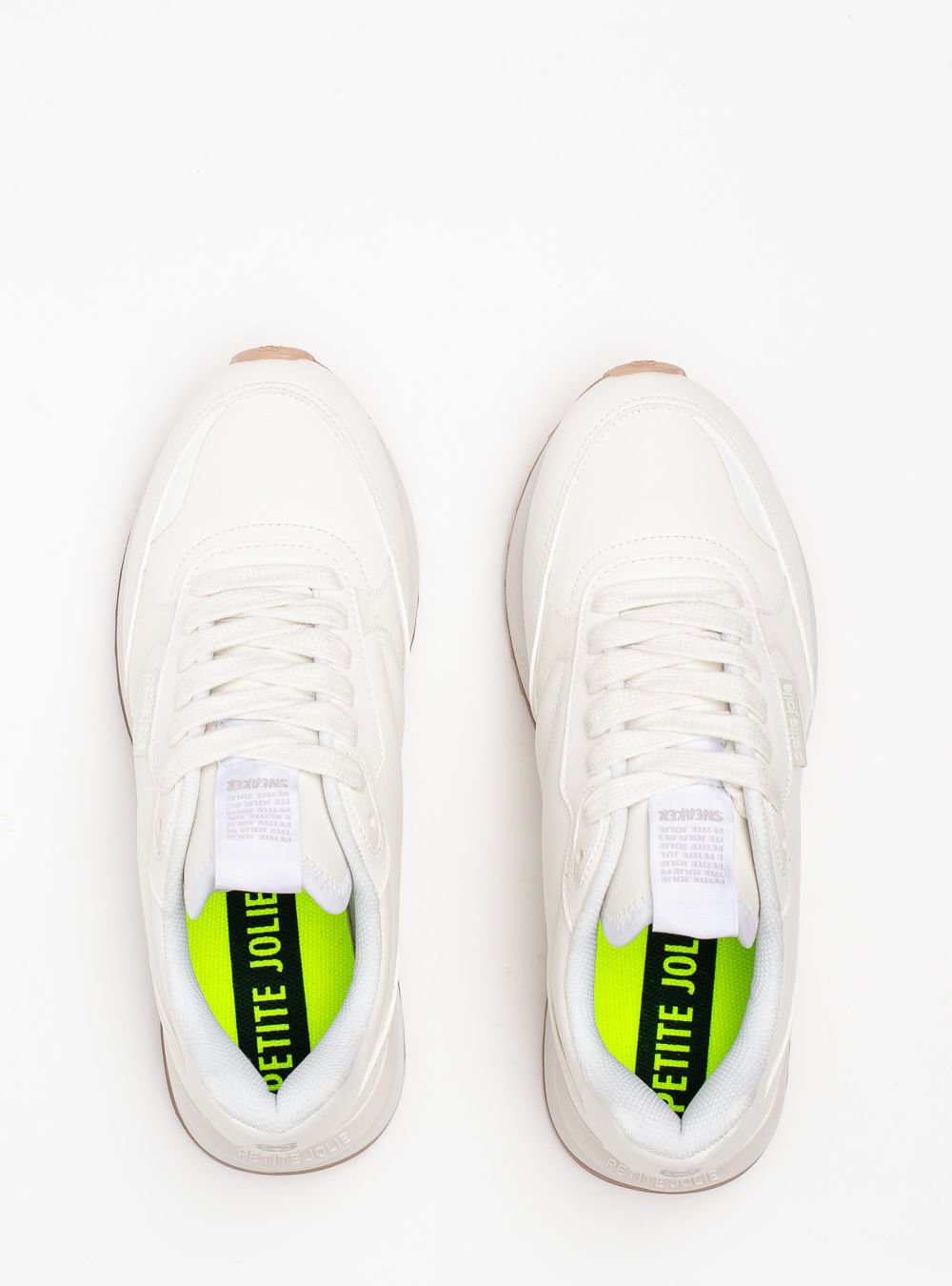 Tênis Petite Jolie Retro Running White PJ7541 Branco 3