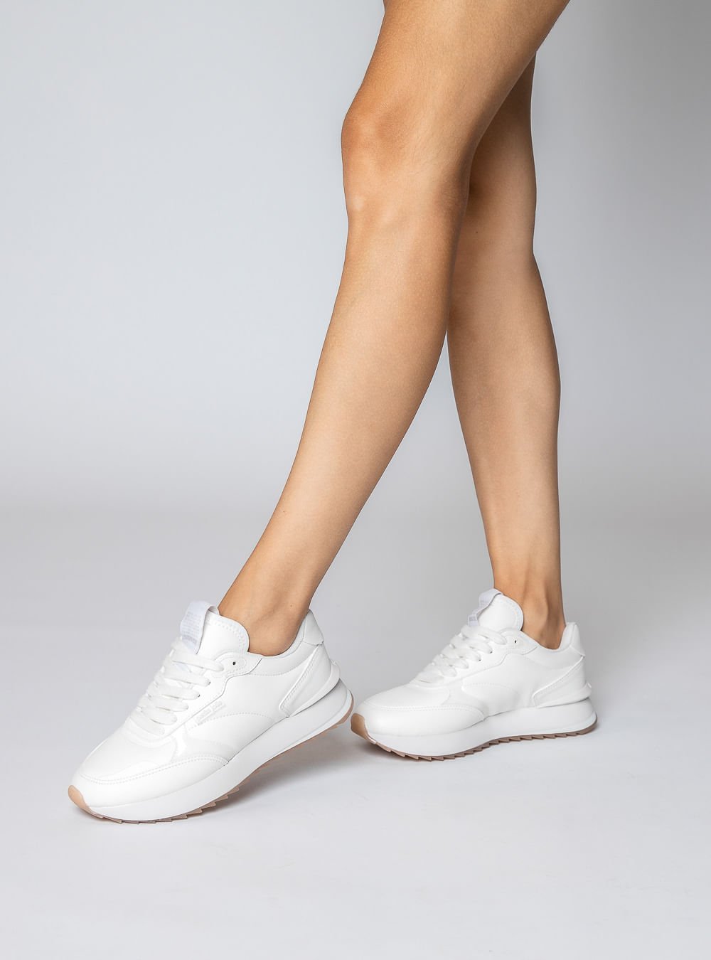 Tênis Petite Jolie Retro Running White PJ7541 Branco 6