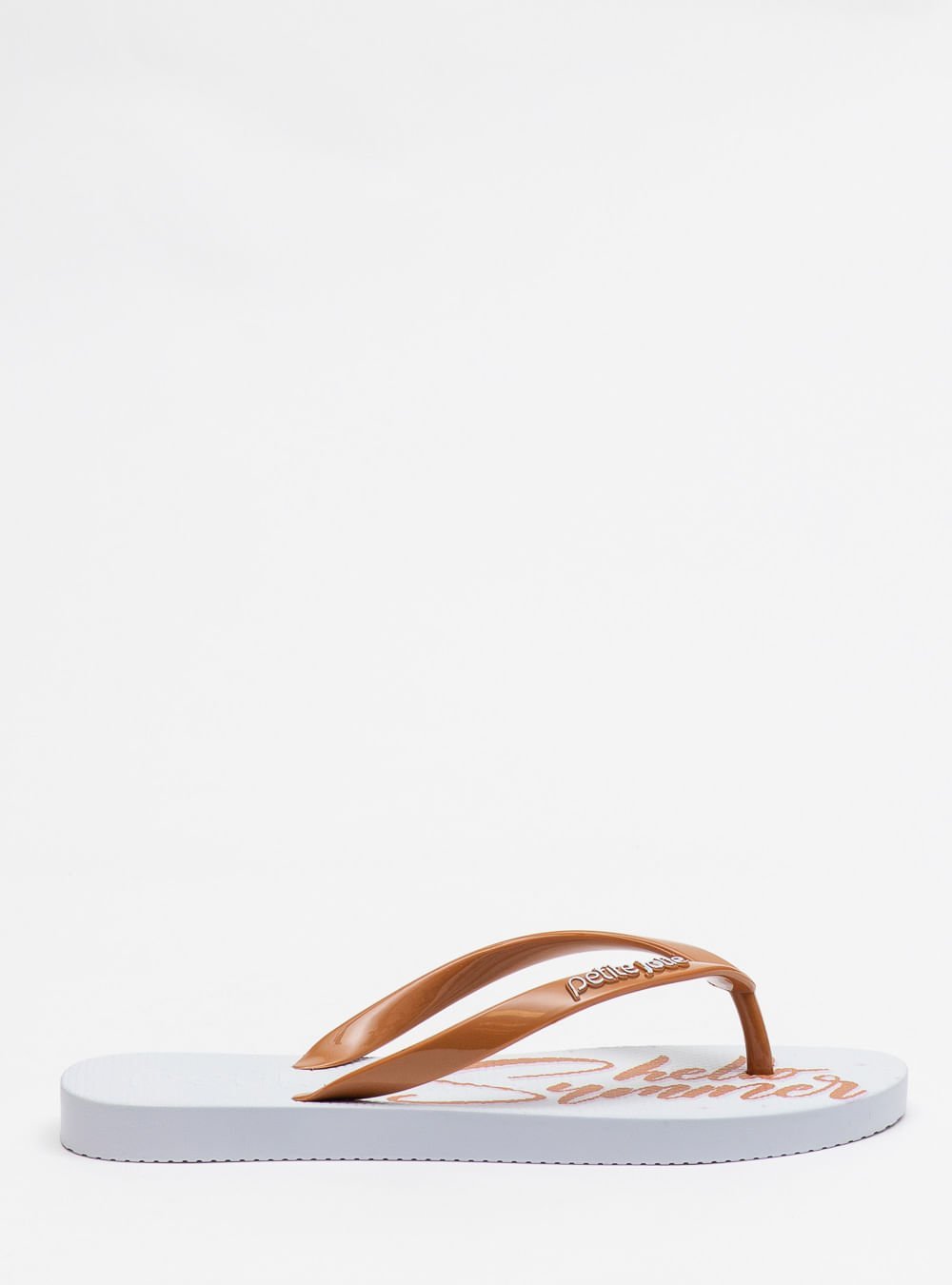 Chinelo Petite Jolie Fresh Hello Summer 3 PJ6969 Branco/Dourado 4