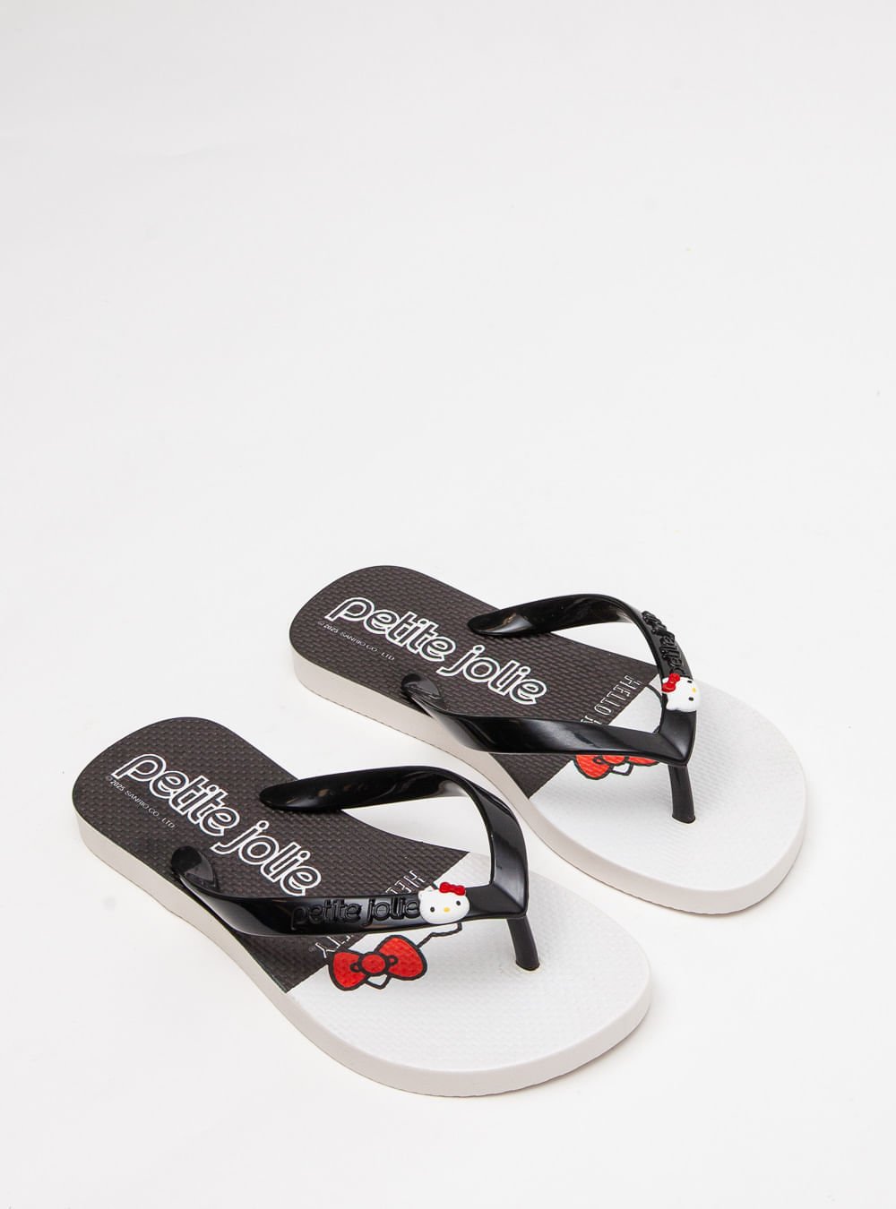Chinelo Infantil Fresh In Preto/Hello Kitty 10 PJ7206INHK Branco/Preto 2