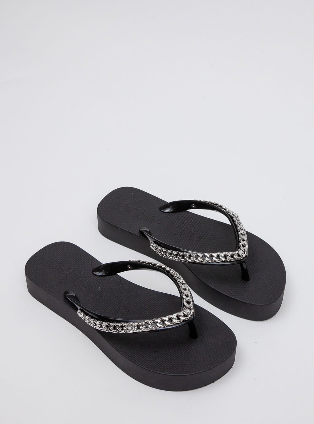 Chinelo Petite Jolie Fresh Up Preto/Grafite PJ7592 Preto 2