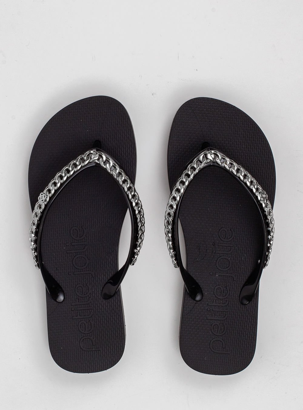 Chinelo Petite Jolie Fresh Up Preto/Grafite PJ7592 Preto 3