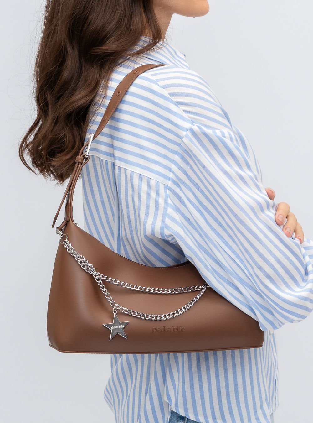 Bolsa Petite Jolie Thayla Chocolate PJ11282 Marrom 6