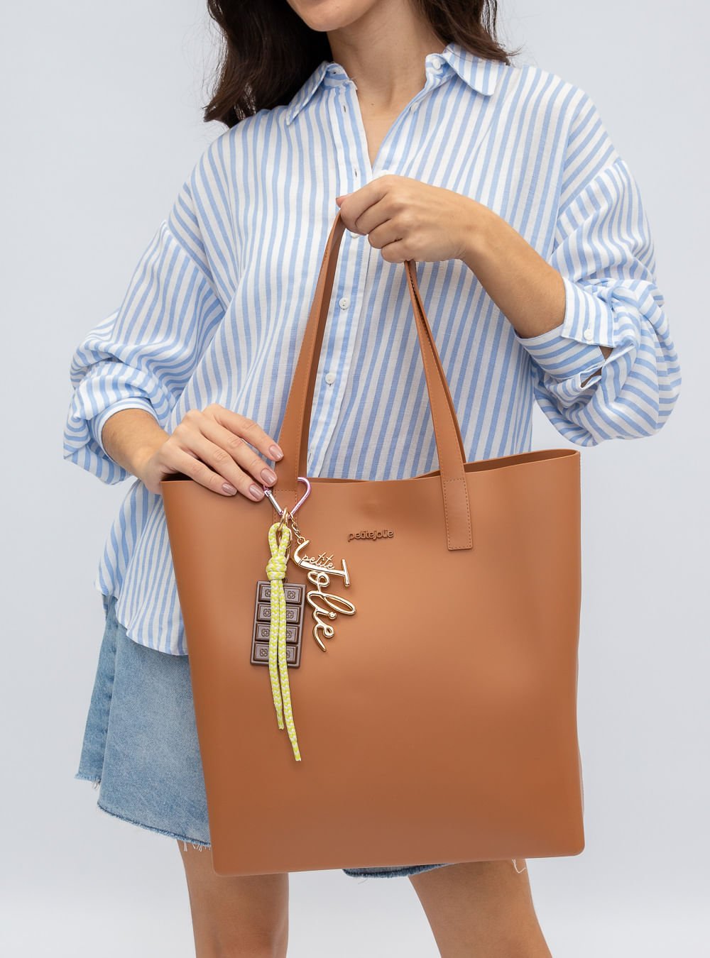 Bolsa Petite Jolie Amalfi Doce De Leite PJ11321 Marrom 6