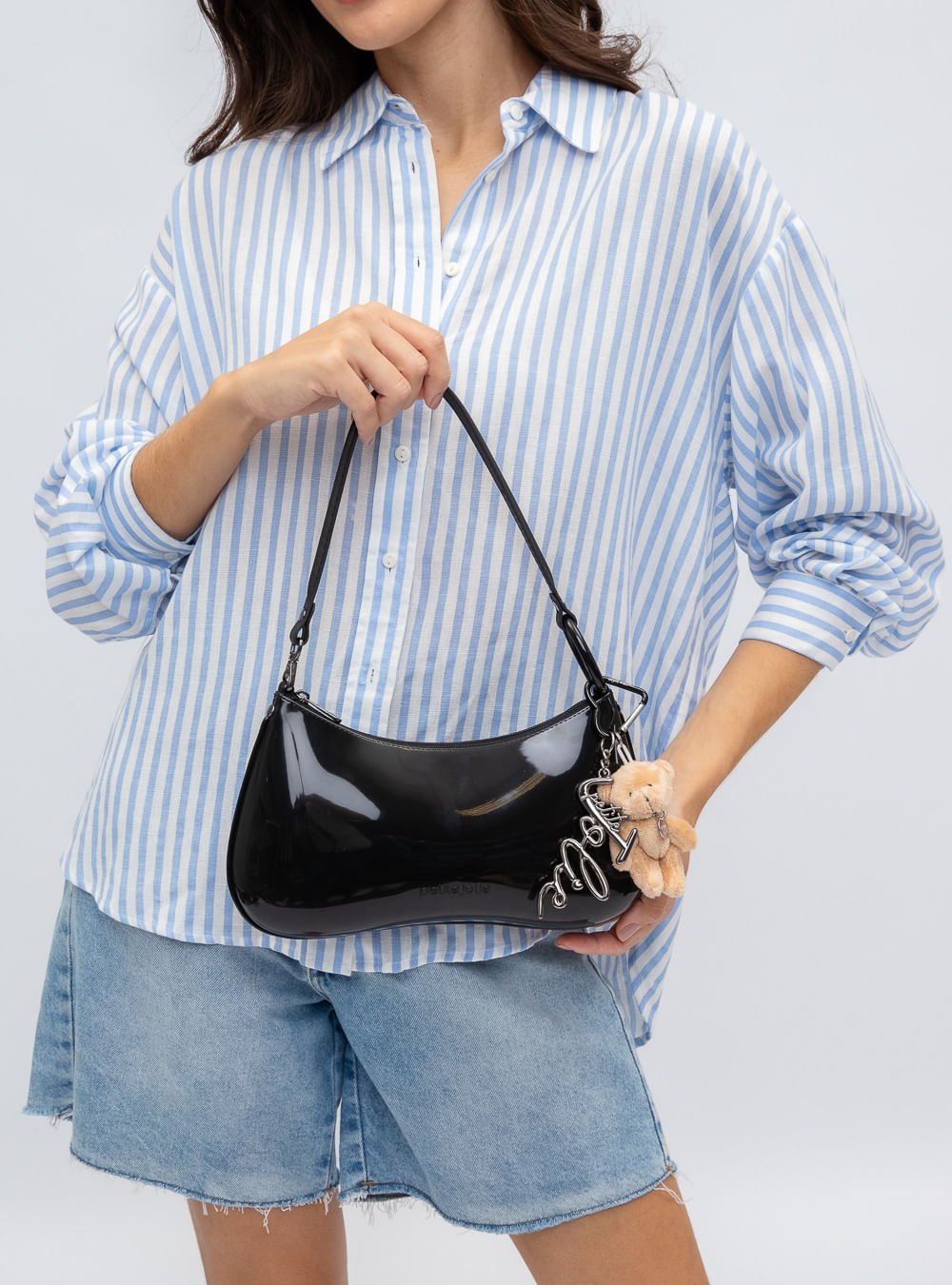Bolsa Petite Jolie Icon Bag Preto/Grafite PJ11346 Preto 5