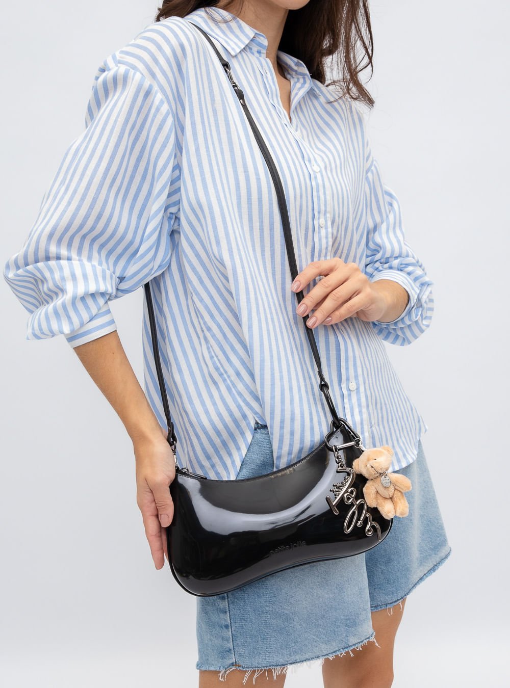 Bolsa Petite Jolie Icon Bag Preto/Grafite PJ11346 Preto 6