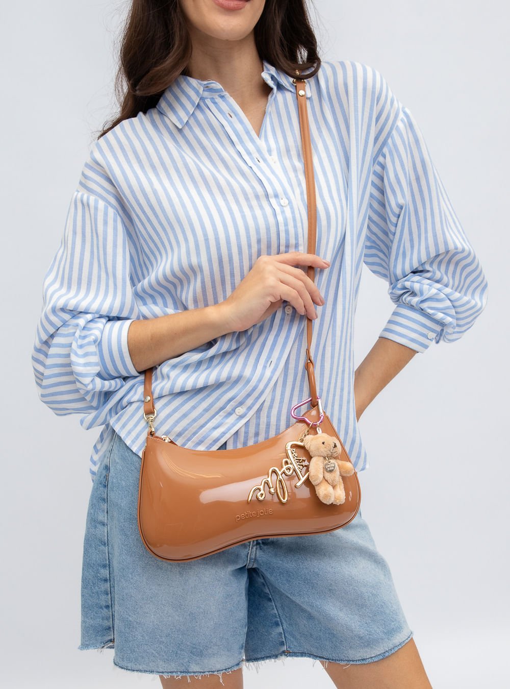 Bolsa Petite Jolie Icon Bag Doce De Leite PJ11346 Marrom 6