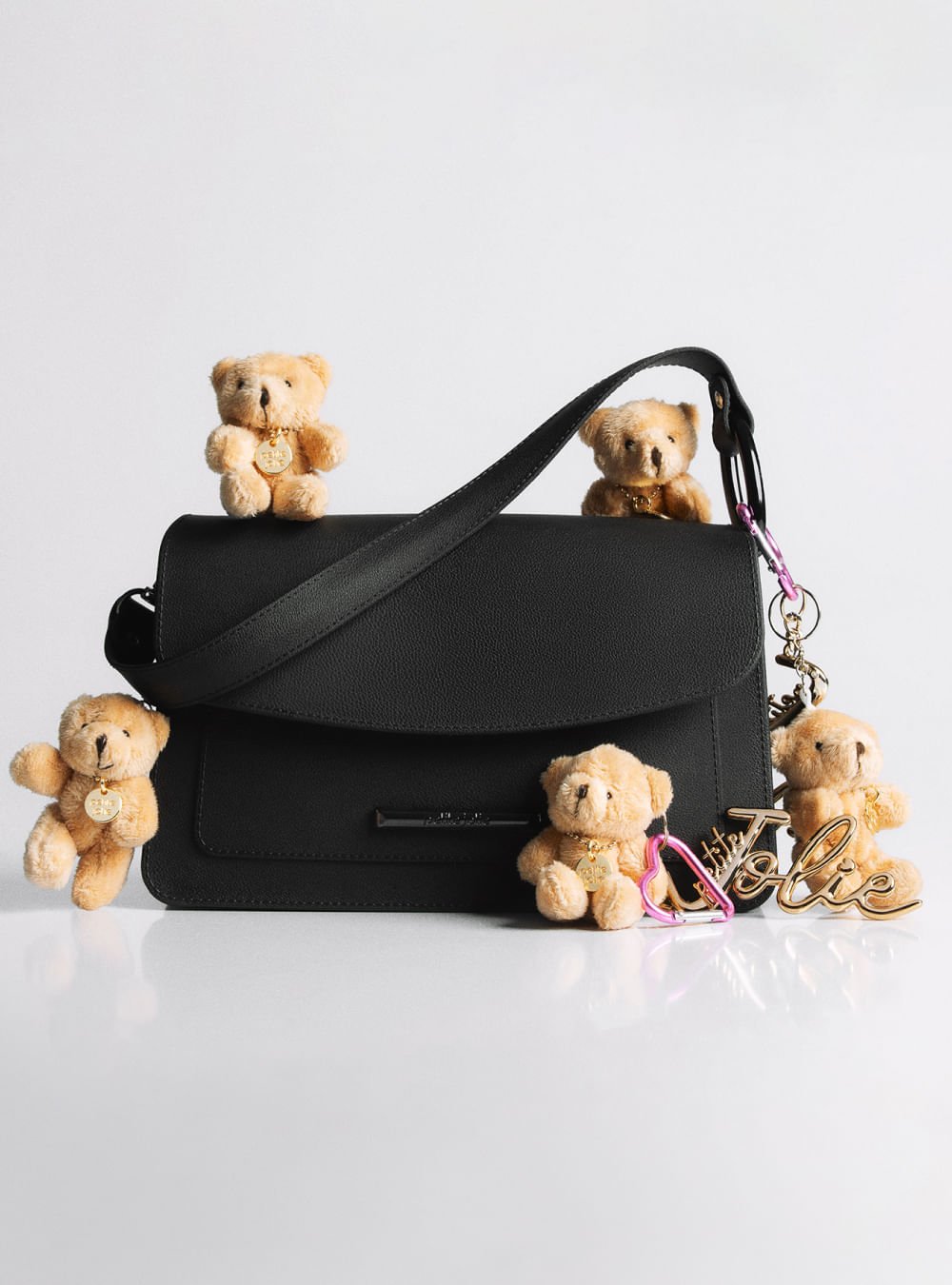 Chaveiro Urso Petite Jolie Ouro PJ20344 Multicores 4