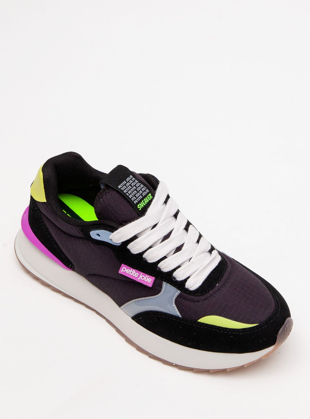 Tênis Petite Jolie Retro Running Preto/Avela Light PJ7541 Preto 3