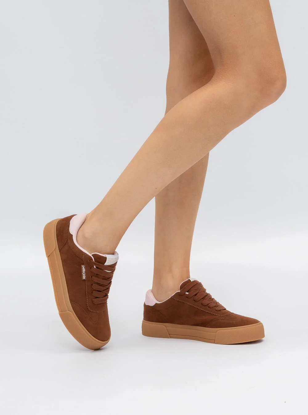Tênis Petite Jolie Pump Chocolate/Pink Gelato PJ7563 Marrom 6