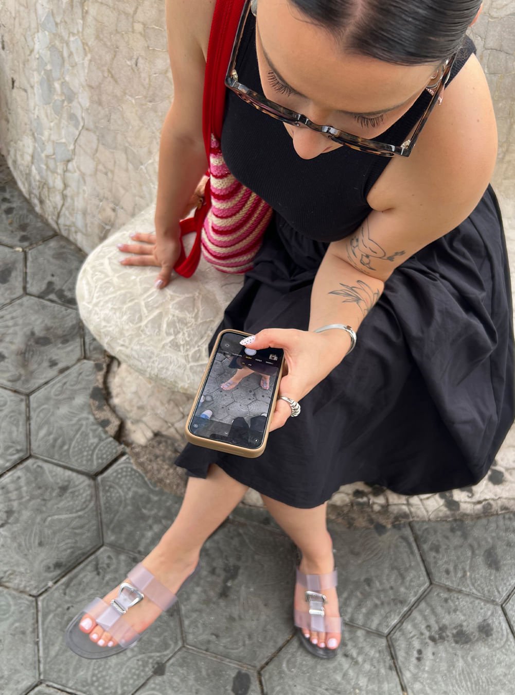 Chinelo Petite Jolie Jimmy Translúcido PJ7662 Branco 2