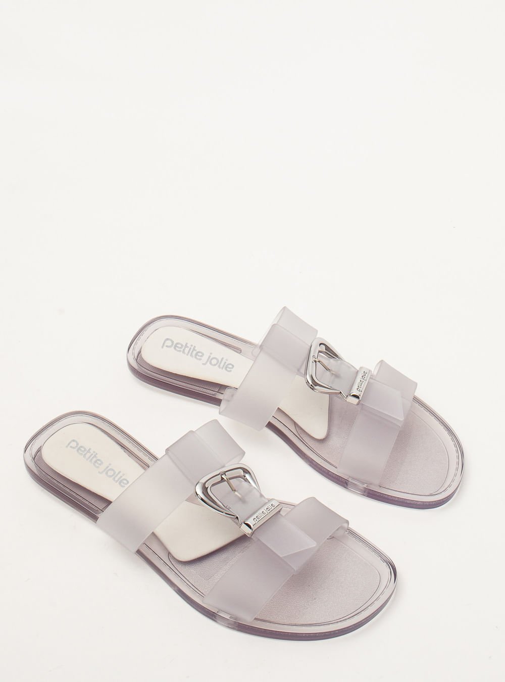 Chinelo Petite Jolie Jimmy Translúcido PJ7662 Branco 3